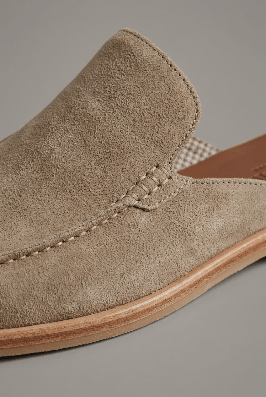 Suede Mules