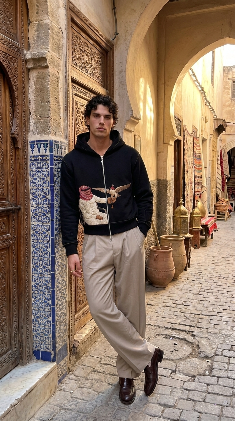 The Arabic Falcon Zipper