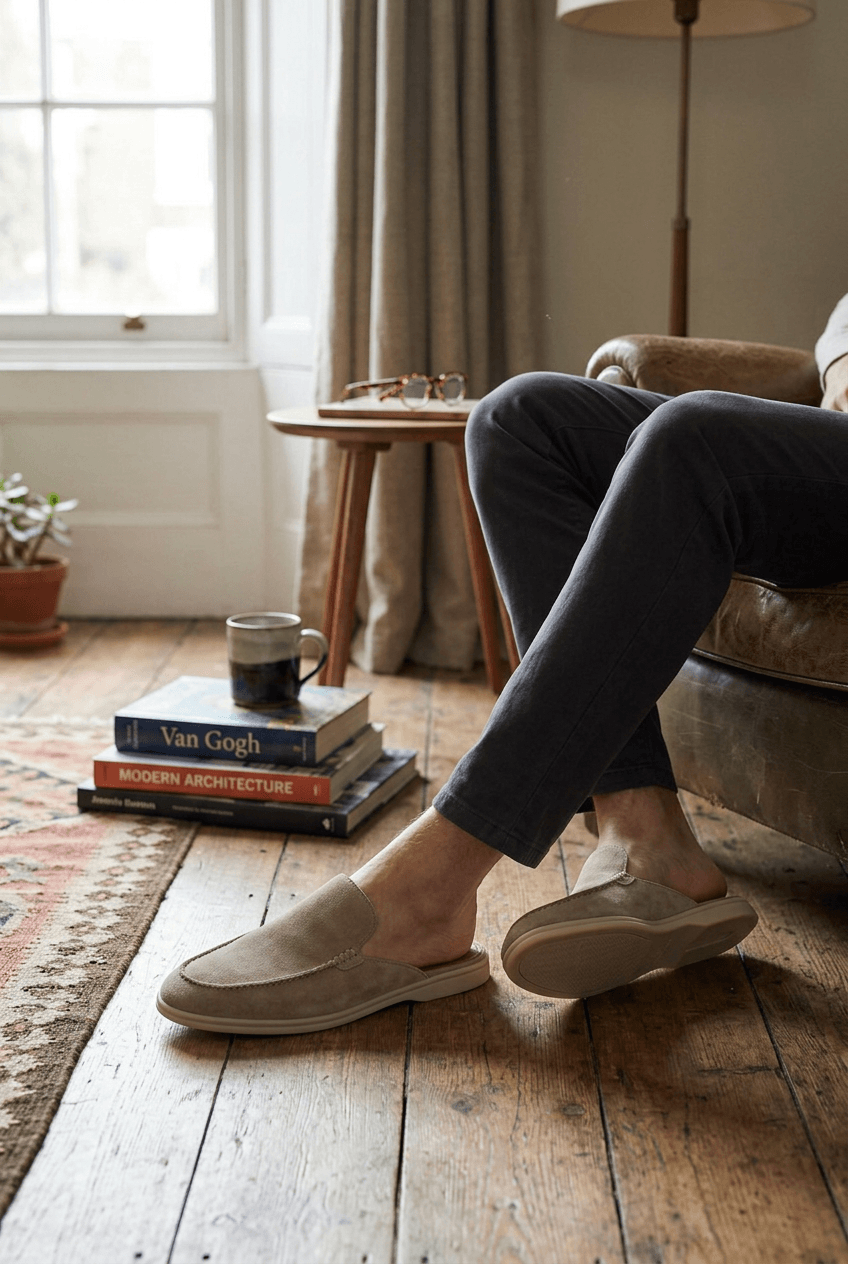Suede Mules